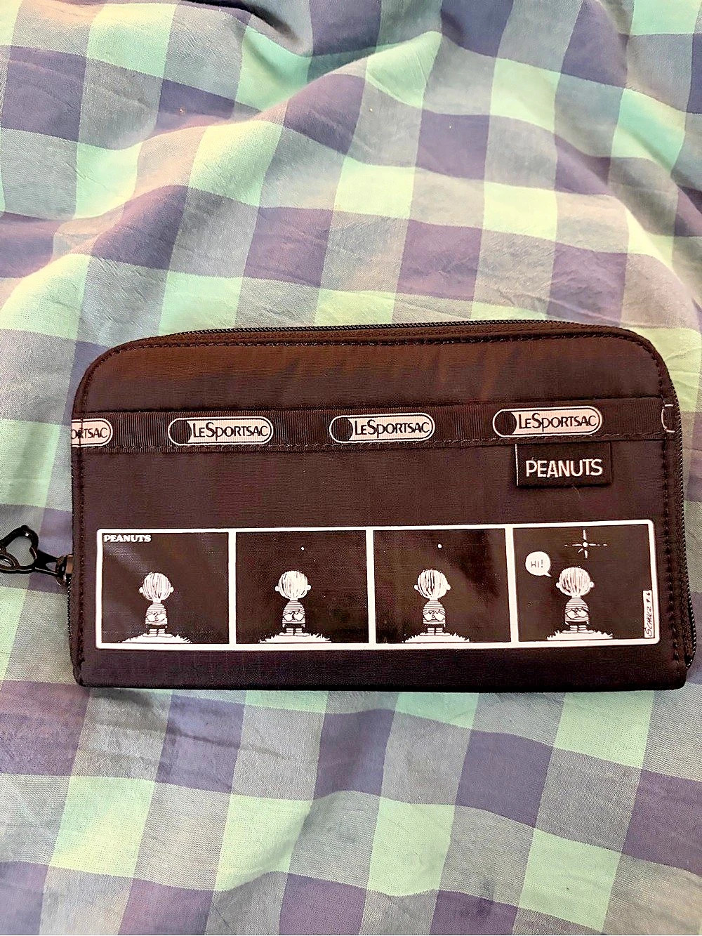 LeSportsac x Peanuts Lily Comic Strip Wallet Black